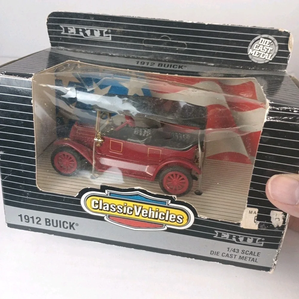 Vintage 1991 ERTL 1912 Buick Diecast Model Car 1/43 Scale in Original Opened Box